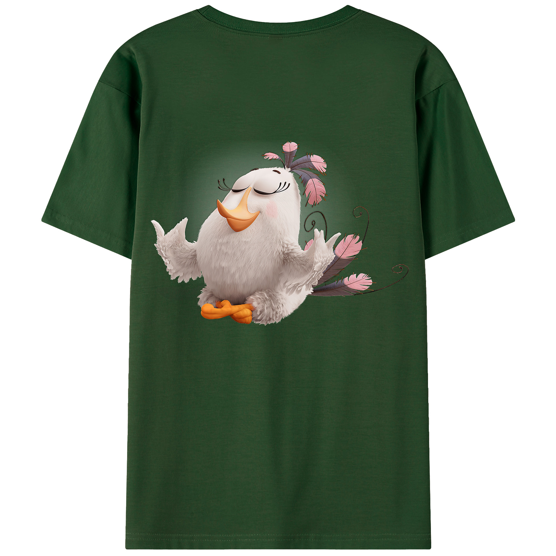 （画像用） Angry Birds アングリーバード 綿100％半袖Tシャツ（背面プリント）